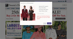 Desktop Screenshot of donniesdresses.com