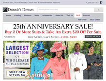 Tablet Screenshot of donniesdresses.com